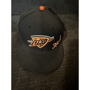 Oklahoma City Thunder Hat Cap New Era Snapback Kevin Durant Black Orange NBA